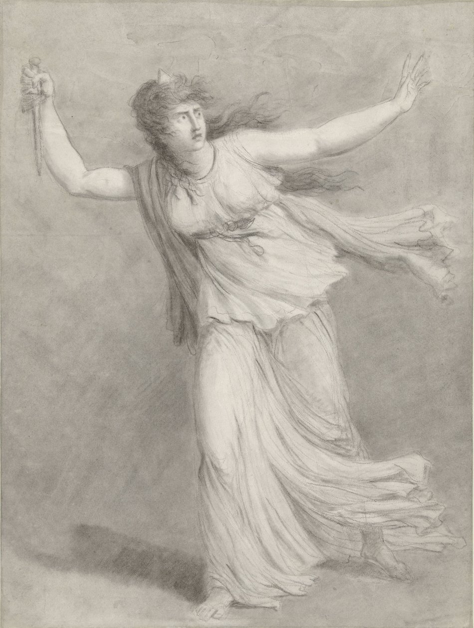 Actrice Sarah Siddons dans le rôle d'Euphrasia
