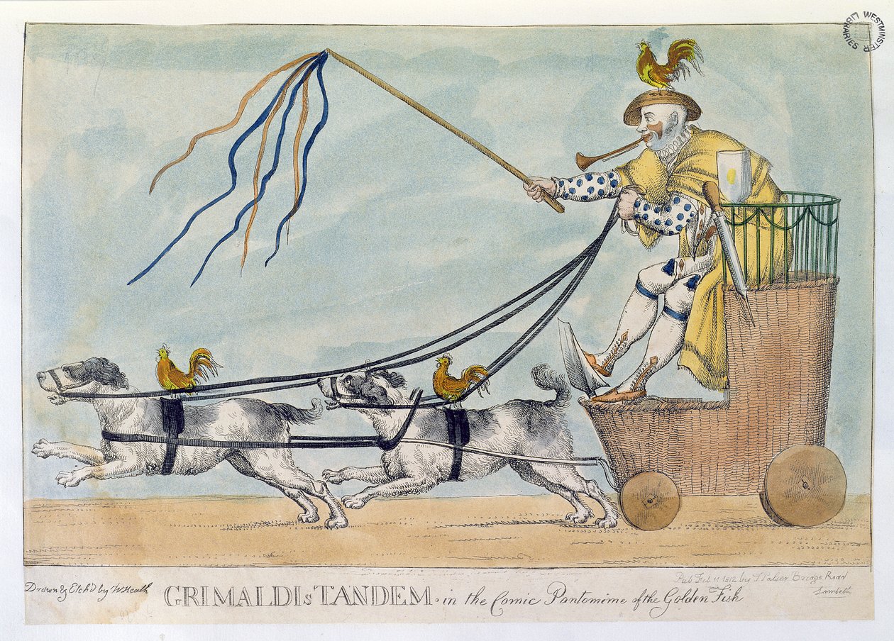 Le tandem de Grimaldi dans la pantomime comique du Poisson d