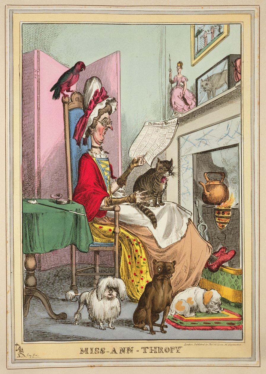 Miss-Ann-Thropy, publié par Thomas McLean, Londres - William Heath