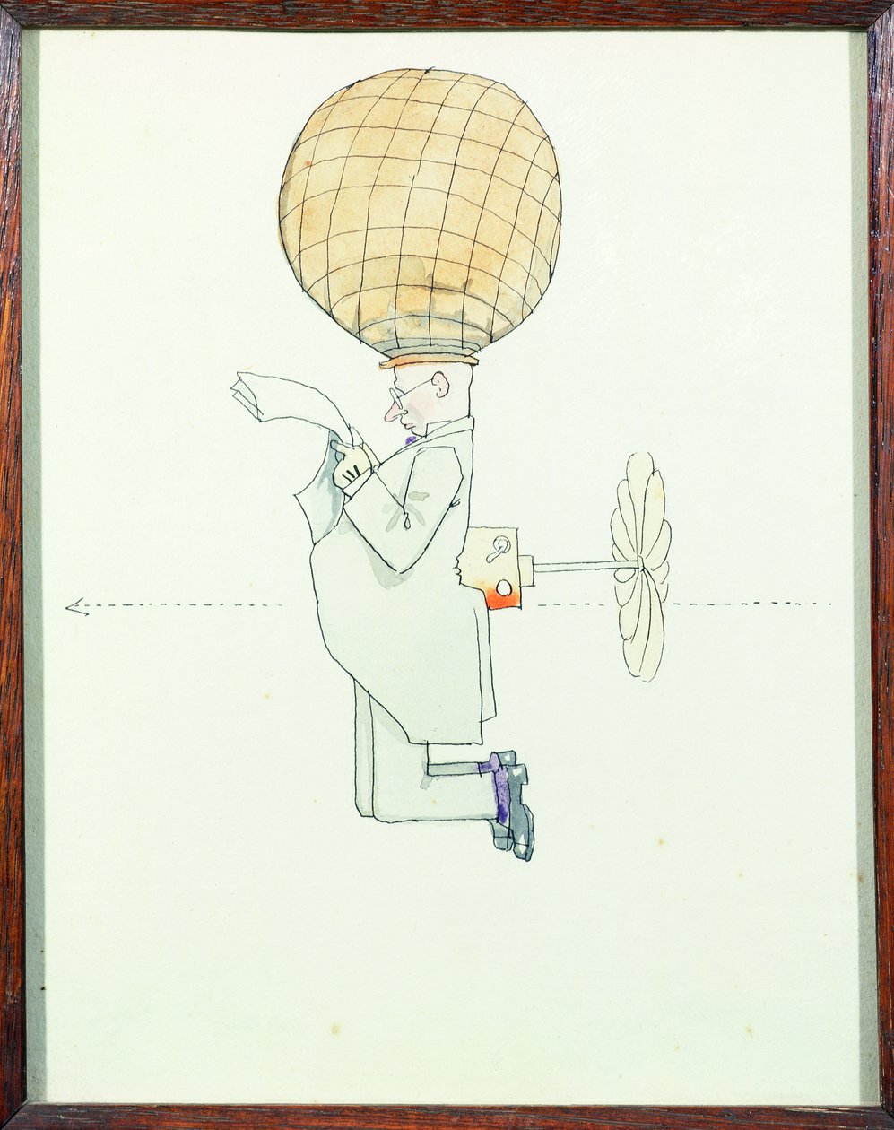 Le système de voyage aérien personnel pour messieurs - William Heath Robinson