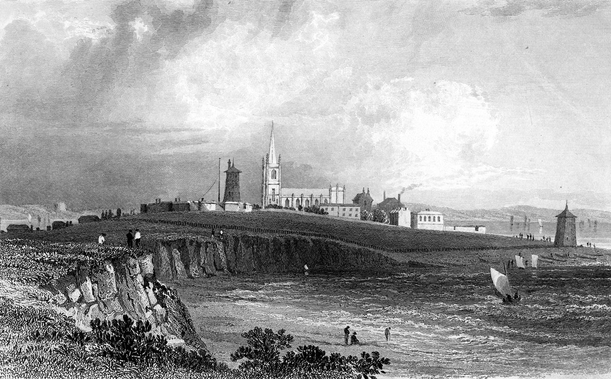 Harwich, Essex, gravé par Henry Adlard, vers 1832 - William Henry Bartlett