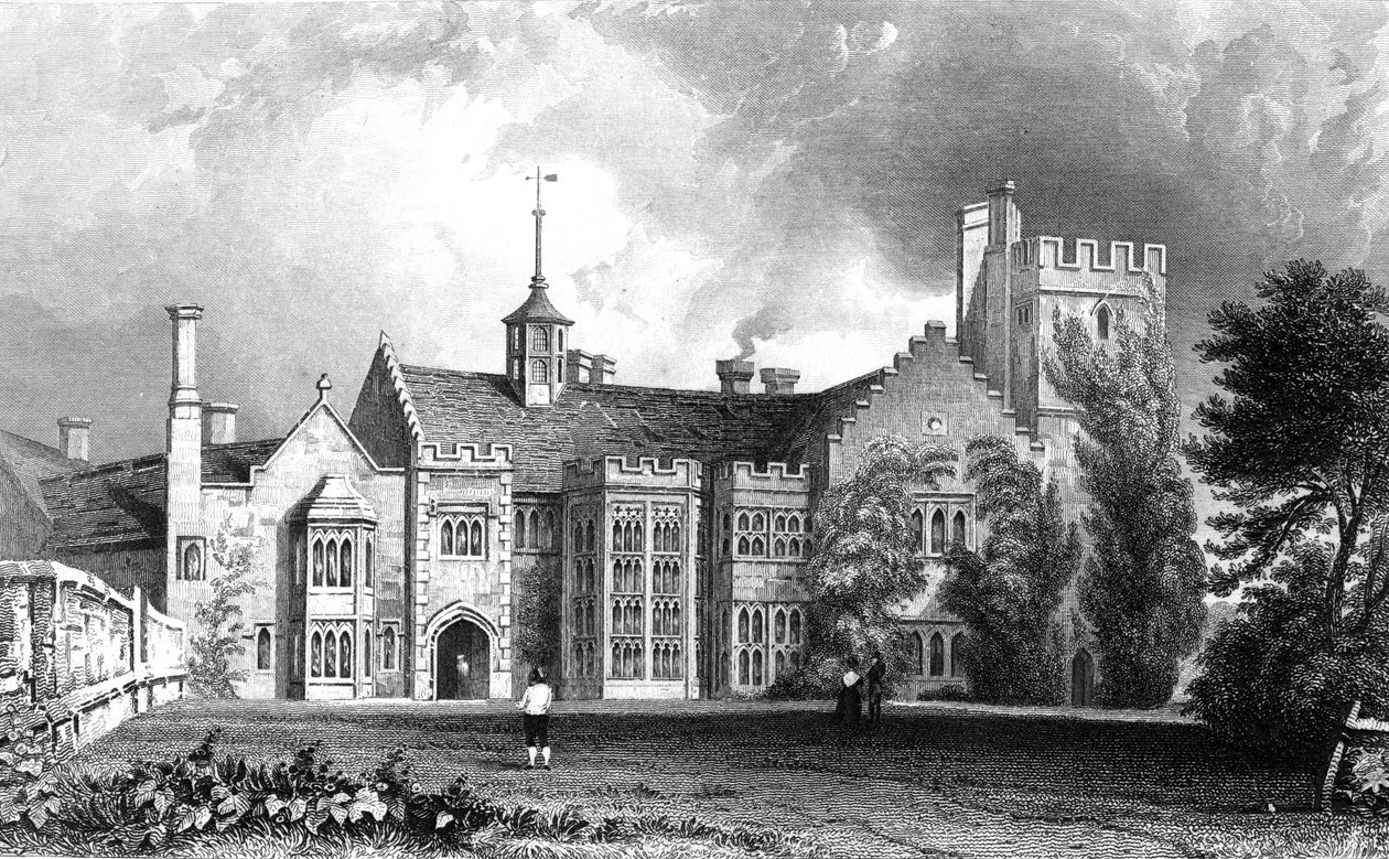 Horeham Hall, près de Thaxted, Essex, gravé par John Carr Armytage, 1831 - William Henry Bartlett