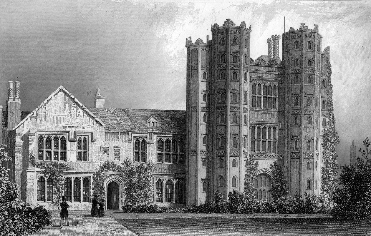 Layer Marney Tower, Essex, gravé par Henry Wallis, 1832 - William Henry Bartlett