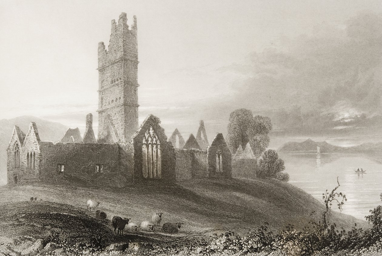 Abbaye de Moyne, comté de Mayo, Irlande, de 