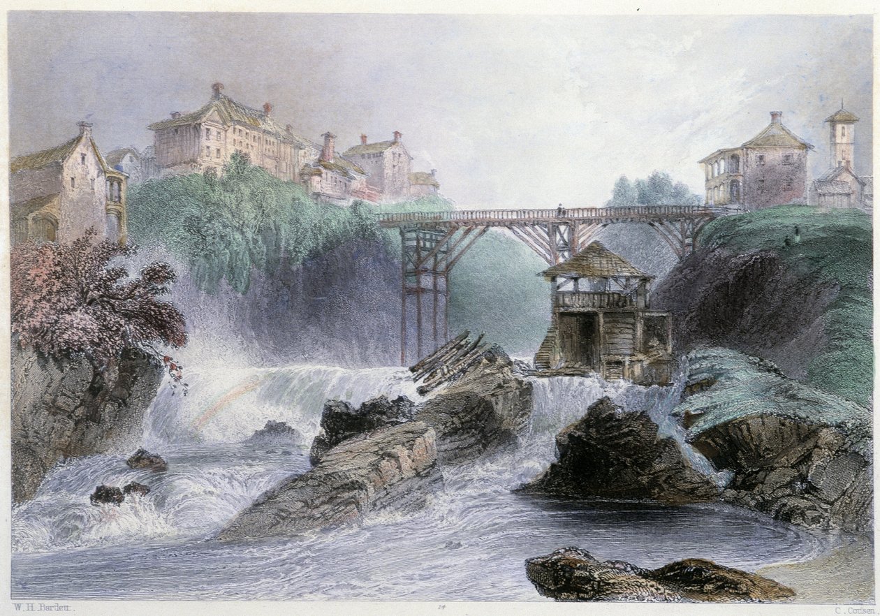 Pont à Sherbrooke - William Henry Bartlett