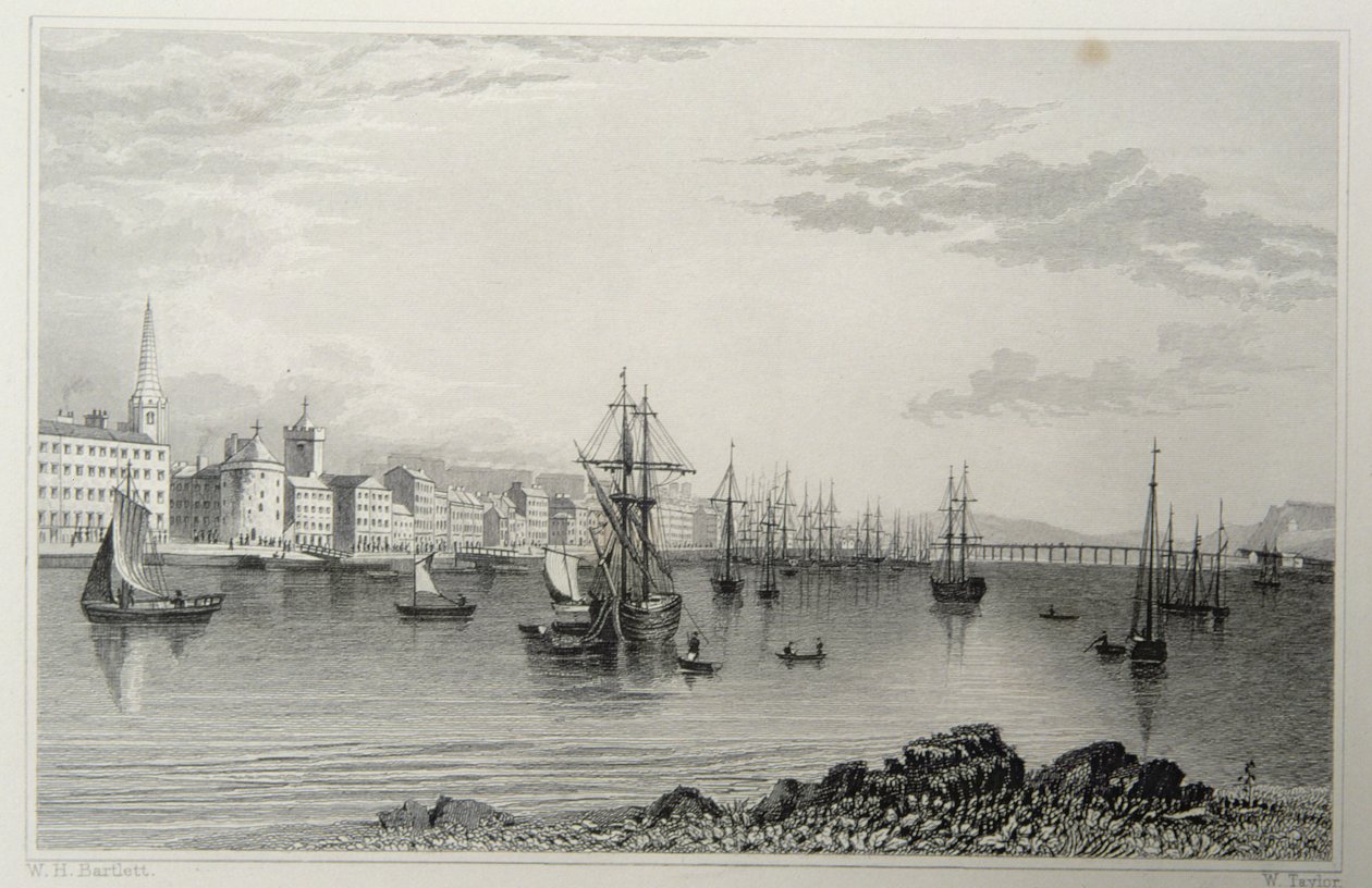 Waterford, Irlande, gravé par W. Taylor - William Henry Bartlett