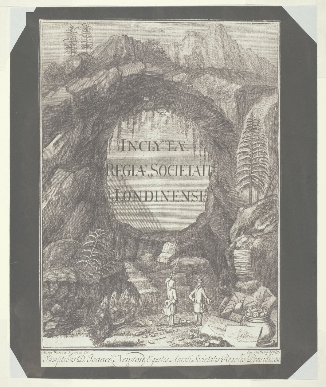 Copie de la page de titre pour "Inclytae Regiae Societati Londinensi" - William Henry Fox Talbot