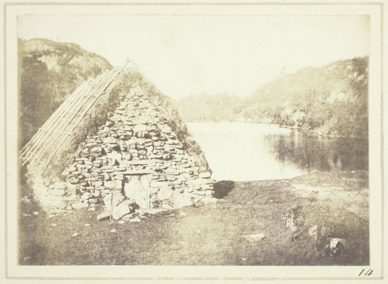 Cabane des Highlands sur les rives du Loch Katrine - William Henry Fox Talbot
