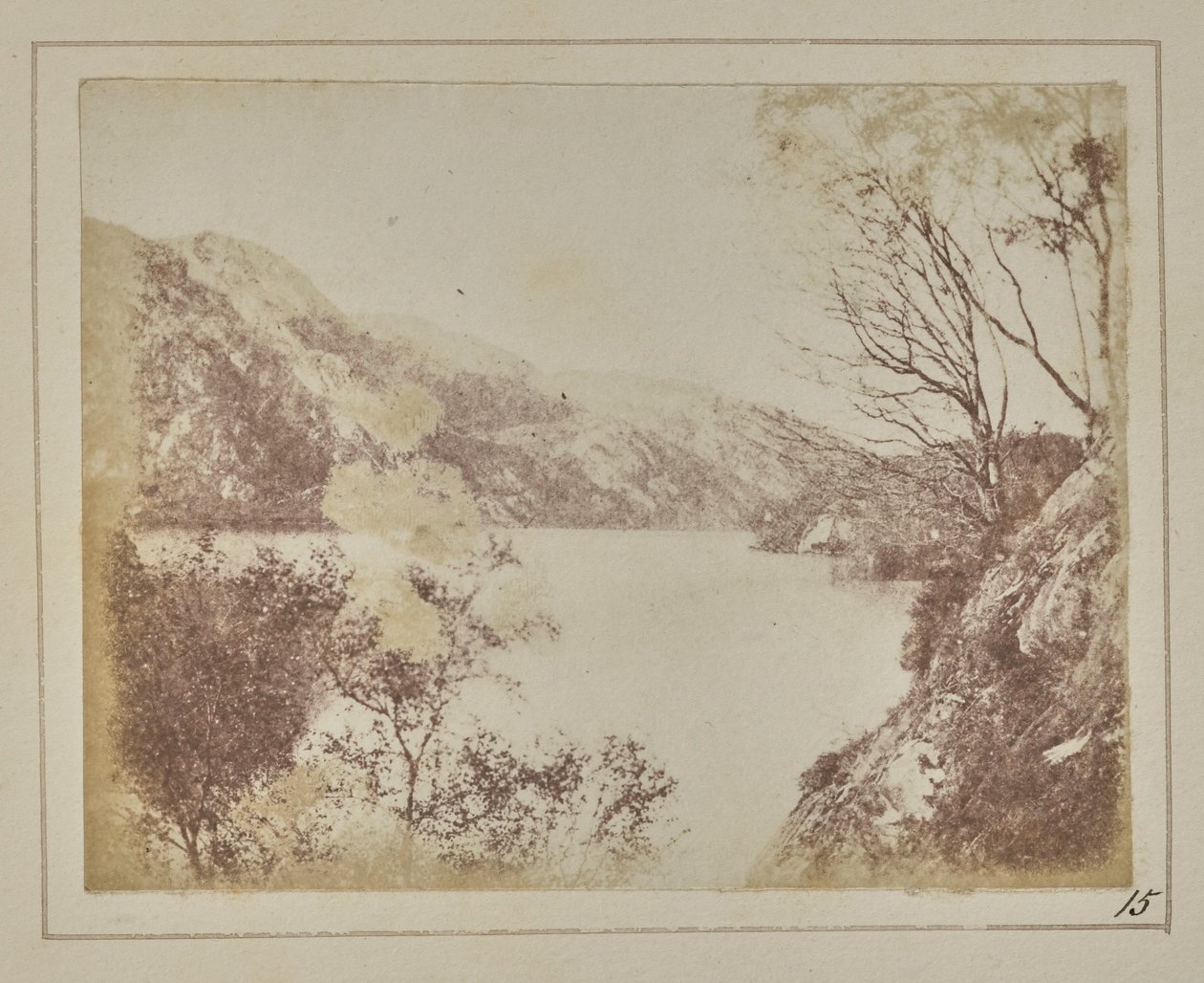 Paysage du Loch Katrine - William Henry Fox Talbot