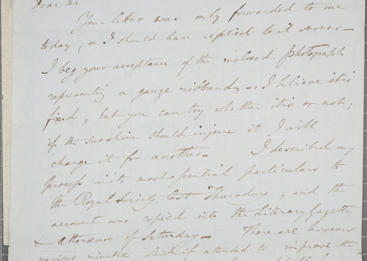 Lettre signée de William Henry Fox Talbot à James David Forbes, 1839 - William Henry Fox Talbot