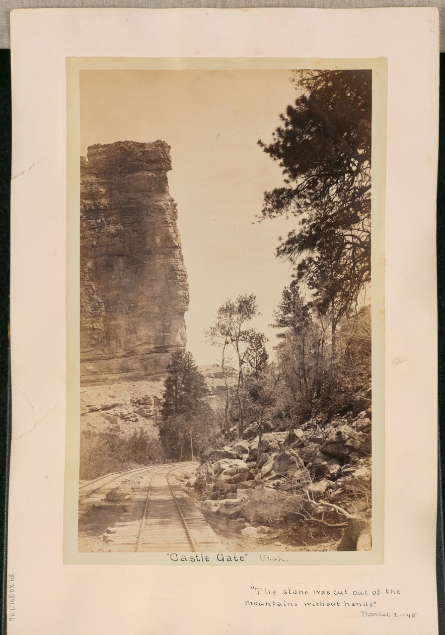 « Castle Gate ». Utah - William Henry Jackson