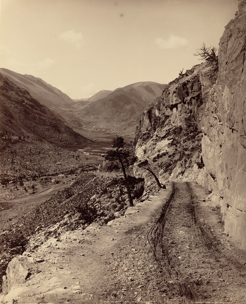 Georgetown, Colorado, depuis Democratic Mountain - William Henry Jackson