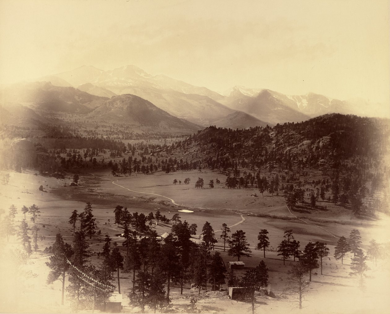 Le pic Long depuis Estes Park - William Henry Jackson