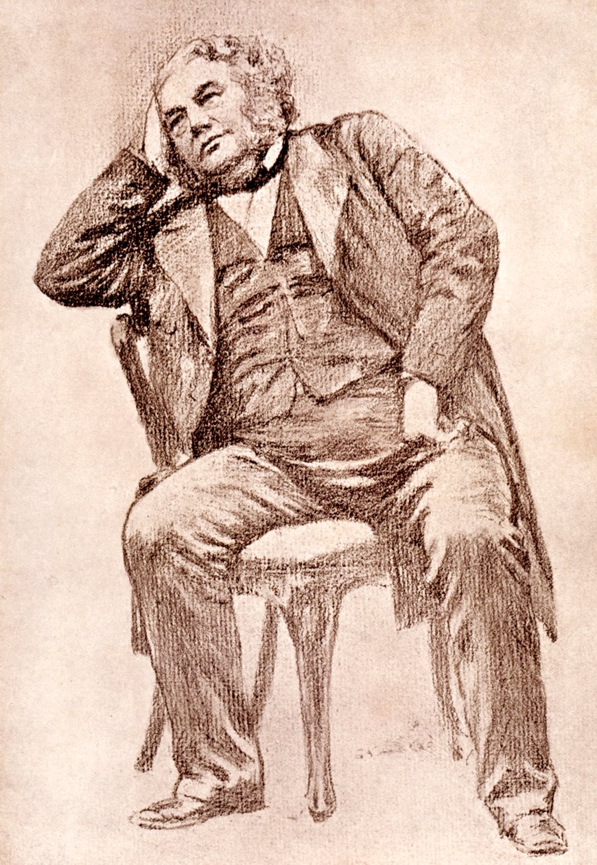 Mark Lemon, rédacteur en chef du magazine Punch, 1909 - William Henry Margetson