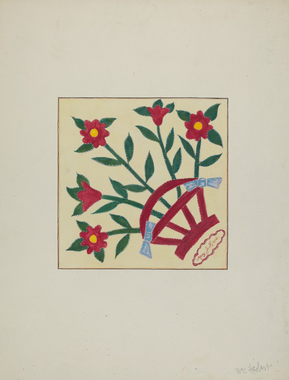 Courtepointe piécée 1 carré - William Herbert