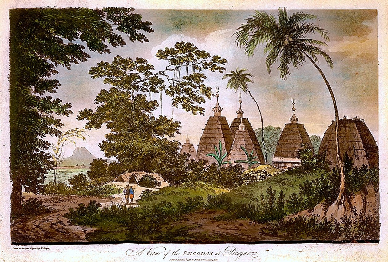 Vue des pagodes de Deogar - William Hodges