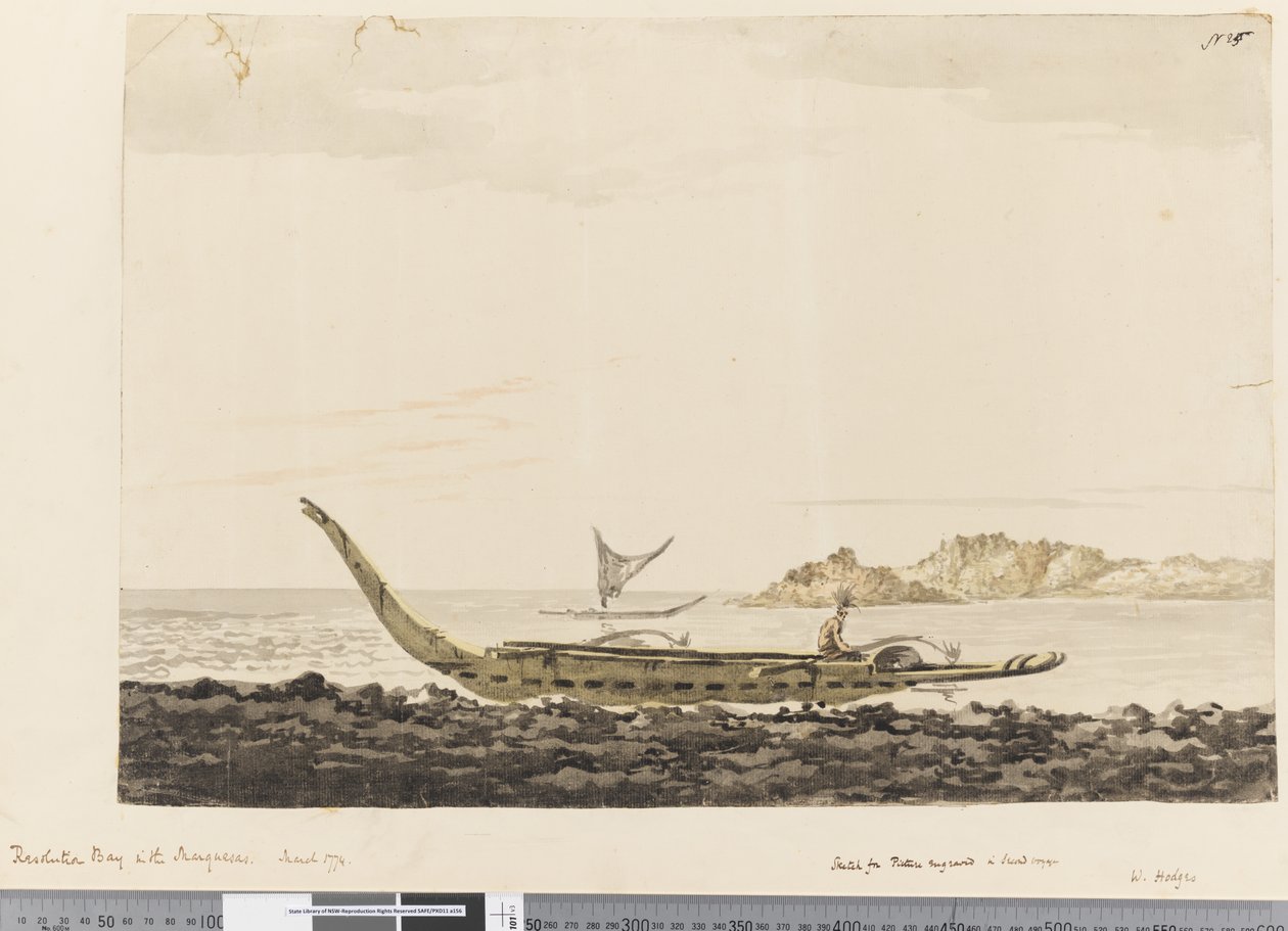 Page 25 Résolution Bay dans les Marquises. 1774 - William Hodges