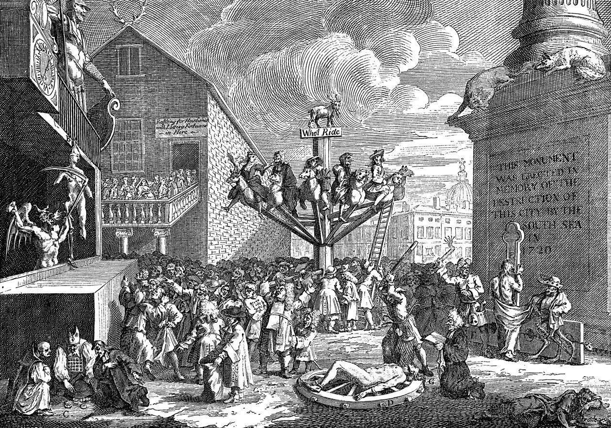 Une satire sur la Compagnie des mers du Sud, 1721 - William Hogarth