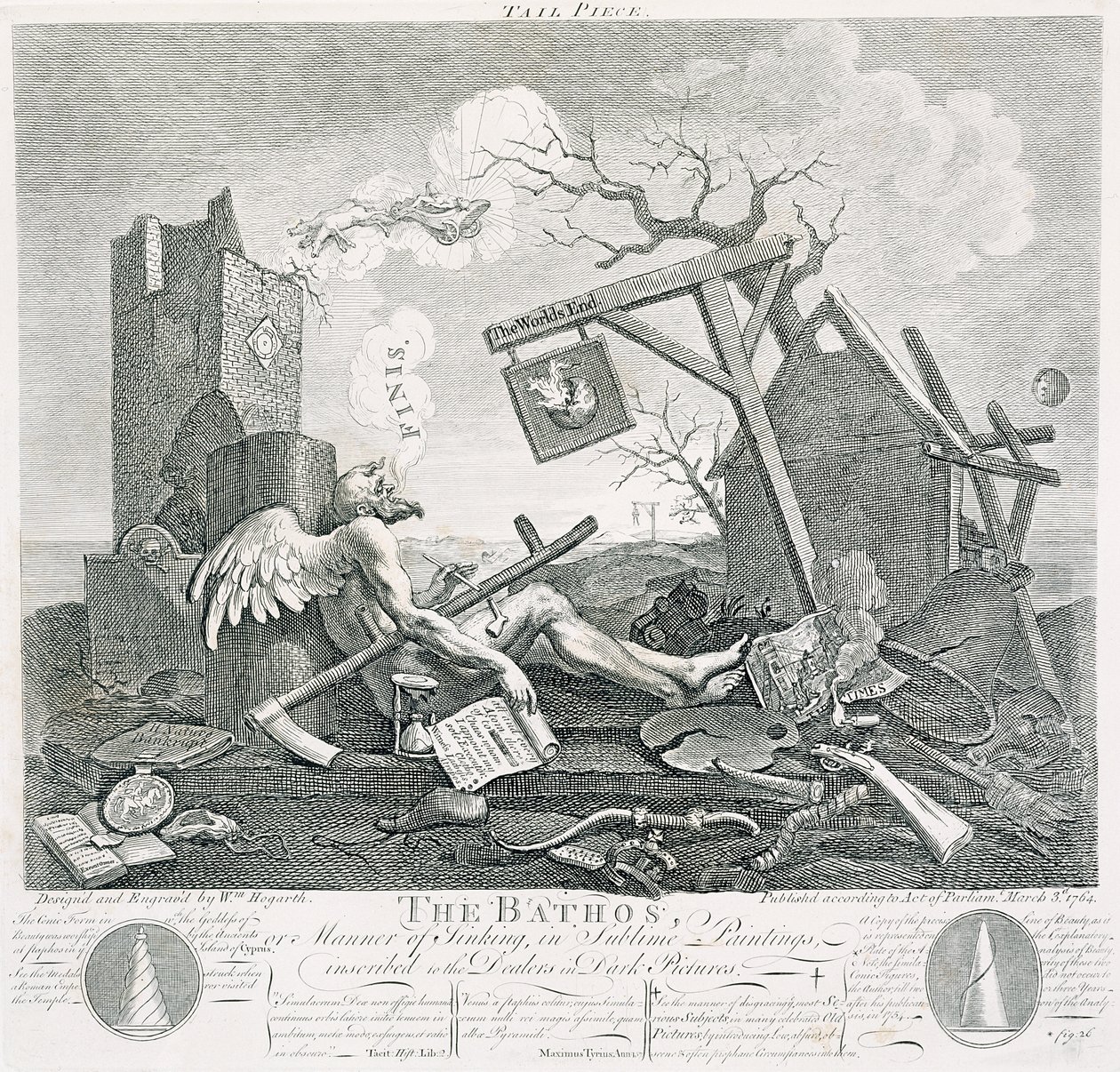 Bathos, Manière de Couler, dans des Peintures Sublimes, dédié aux Marchands de Tableaux Sombres, 1764 - William Hogarth