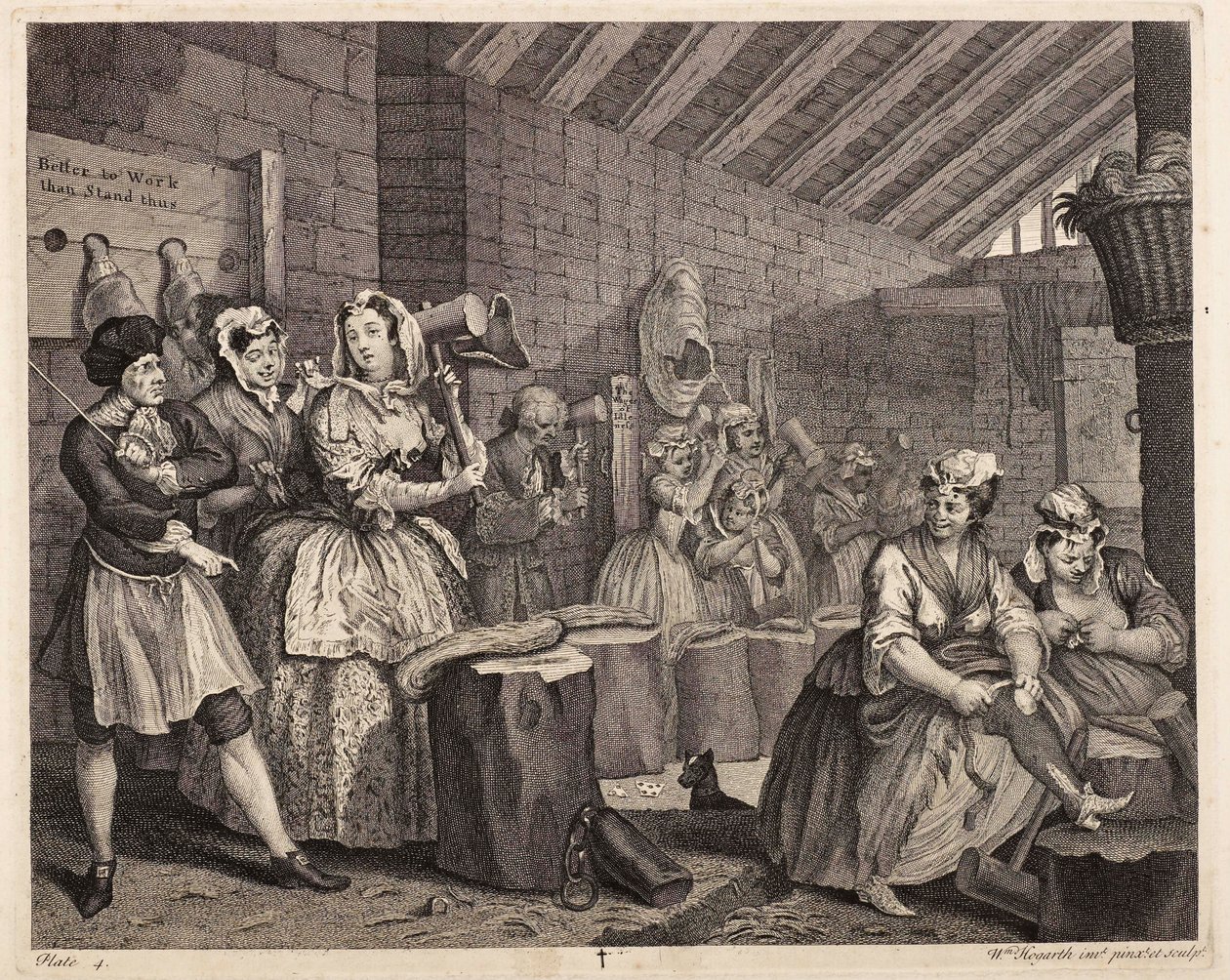 Broyage du chanvre à Bridewell : La carrière d