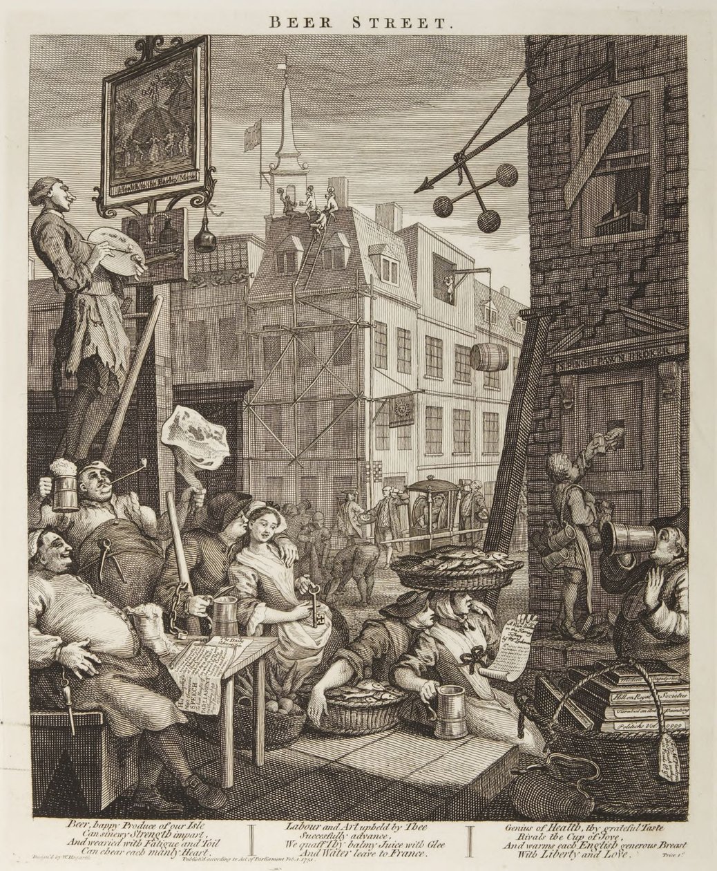 La rue de la bière - William Hogarth