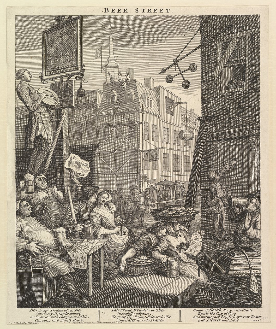 Rue de la bière - William Hogarth