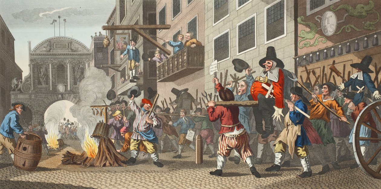 Brûler les Rumps à Temple-Barr, illustration de 