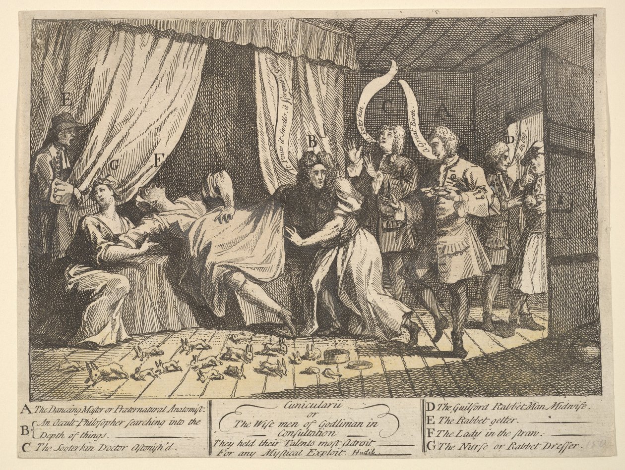 Cunicularii, ou les sages de Godlimon en consultation - William Hogarth