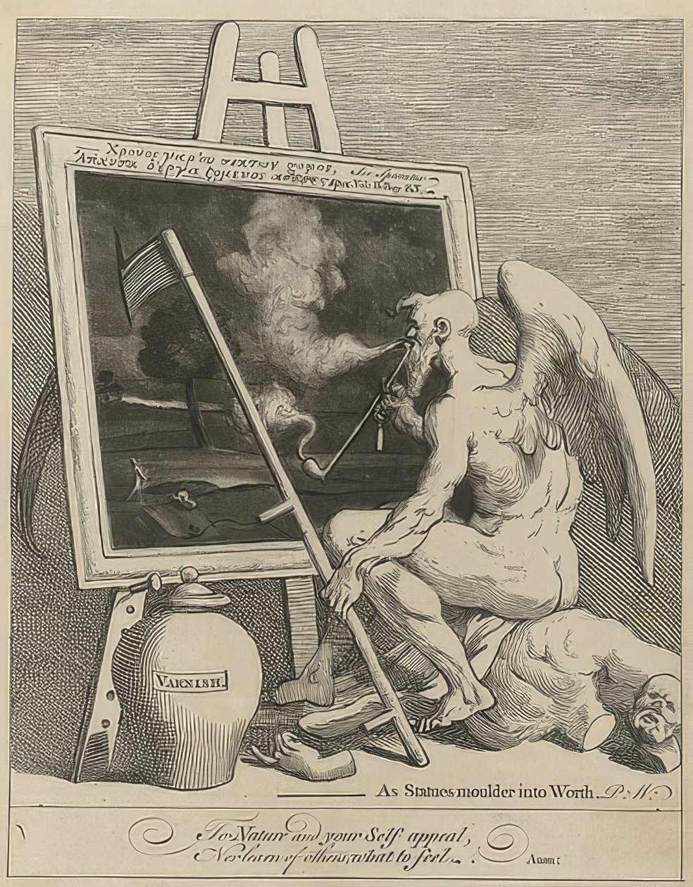 Le Temps fumant une image - William Hogarth