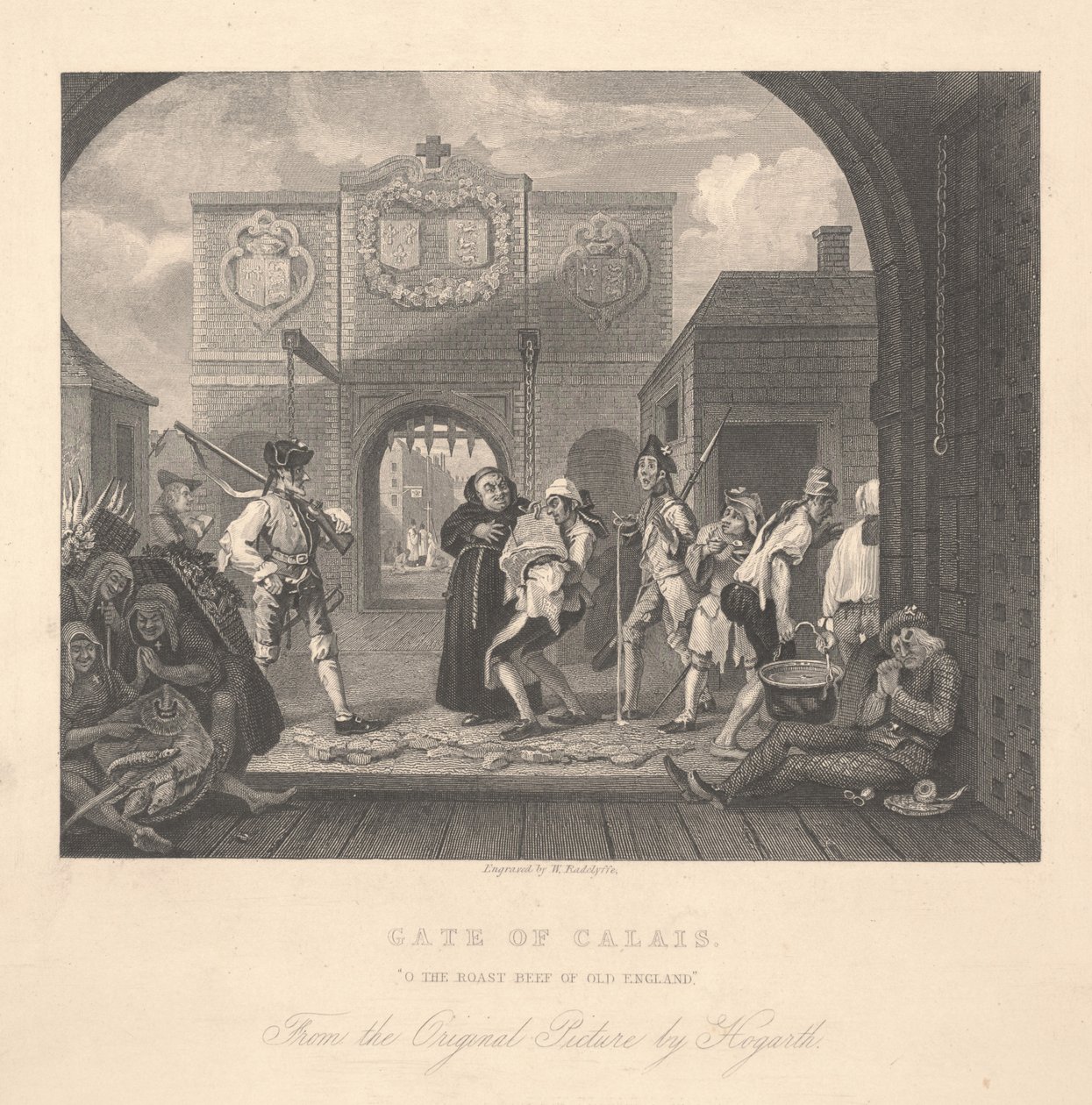 Porte de Calais, gravée par William Radclyffe (1783-1855) - William Hogarth