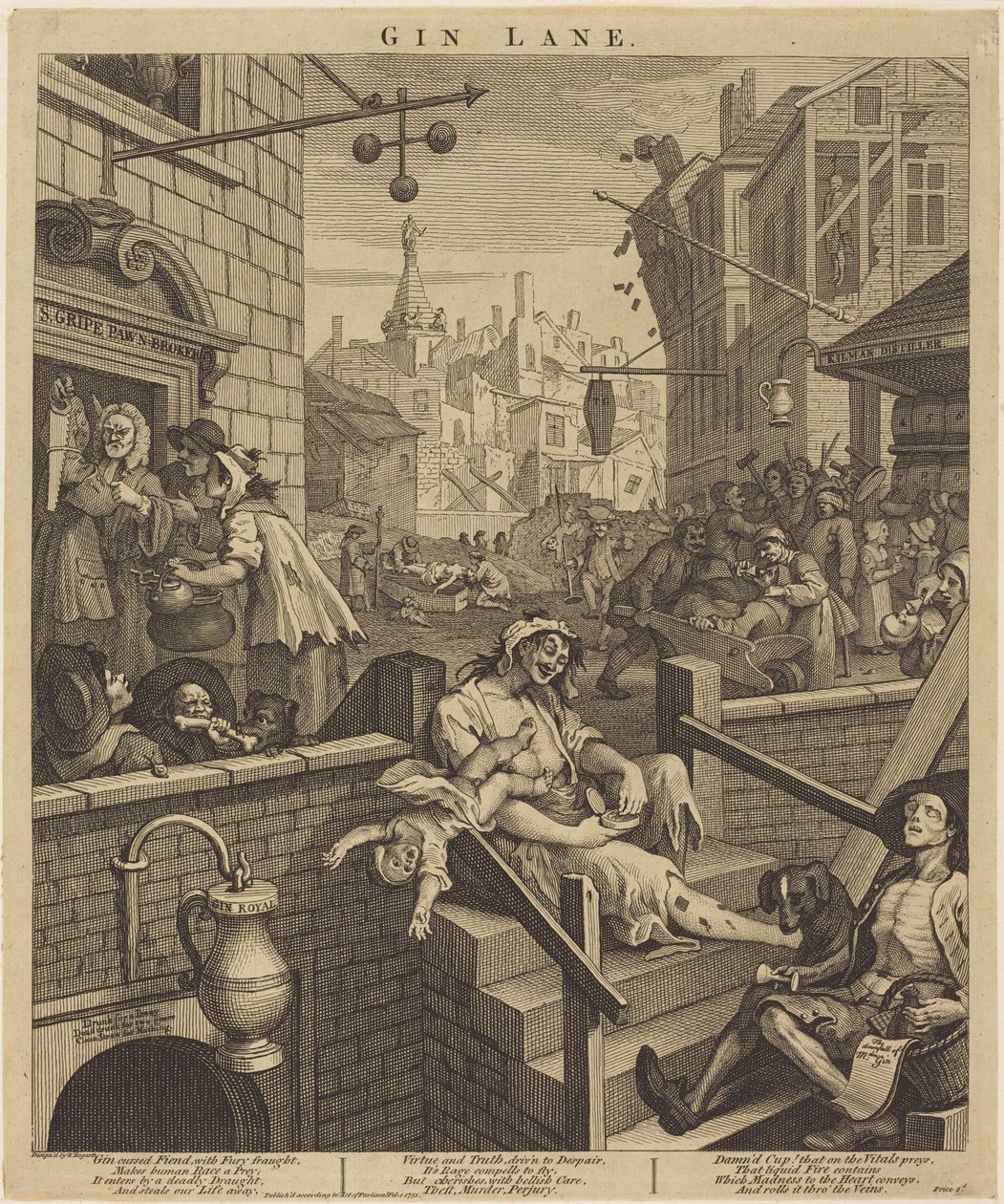 Gin Lane - William Hogarth