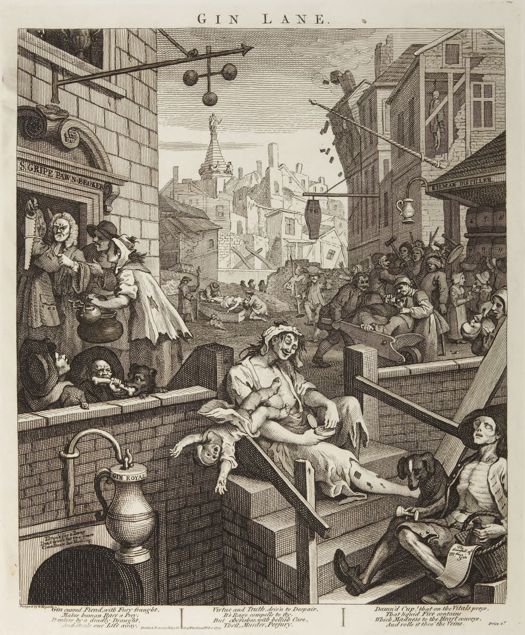 Gin Lane - William Hogarth