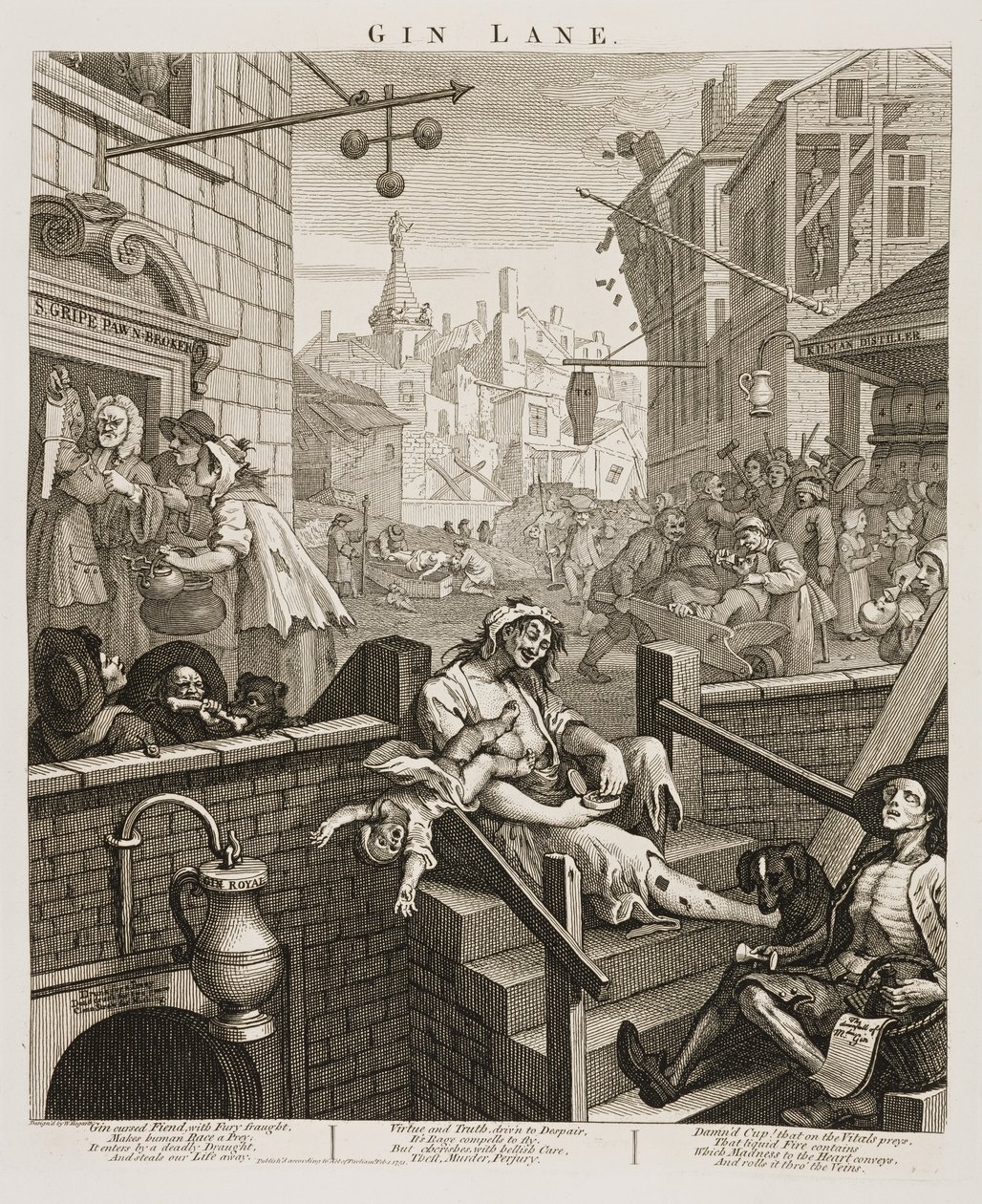 Gin Lane - William Hogarth