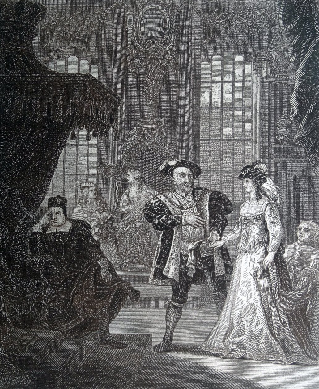 Le roi Henri VIII et Anna Bullen - William Hogarth
