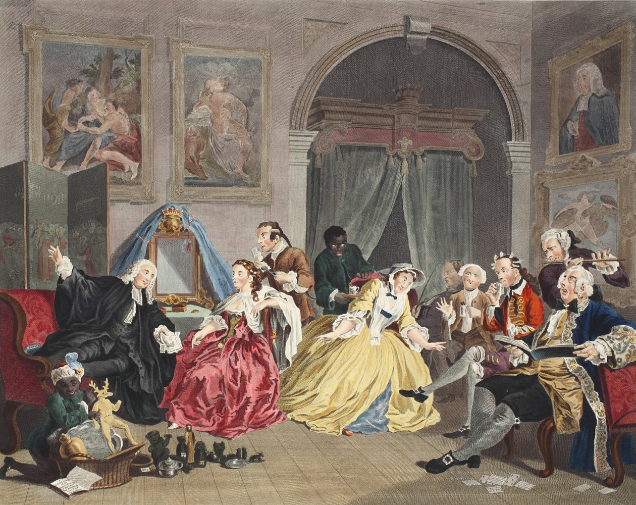 Mariage à la mode, planche IV, La Toilette, illustration de 