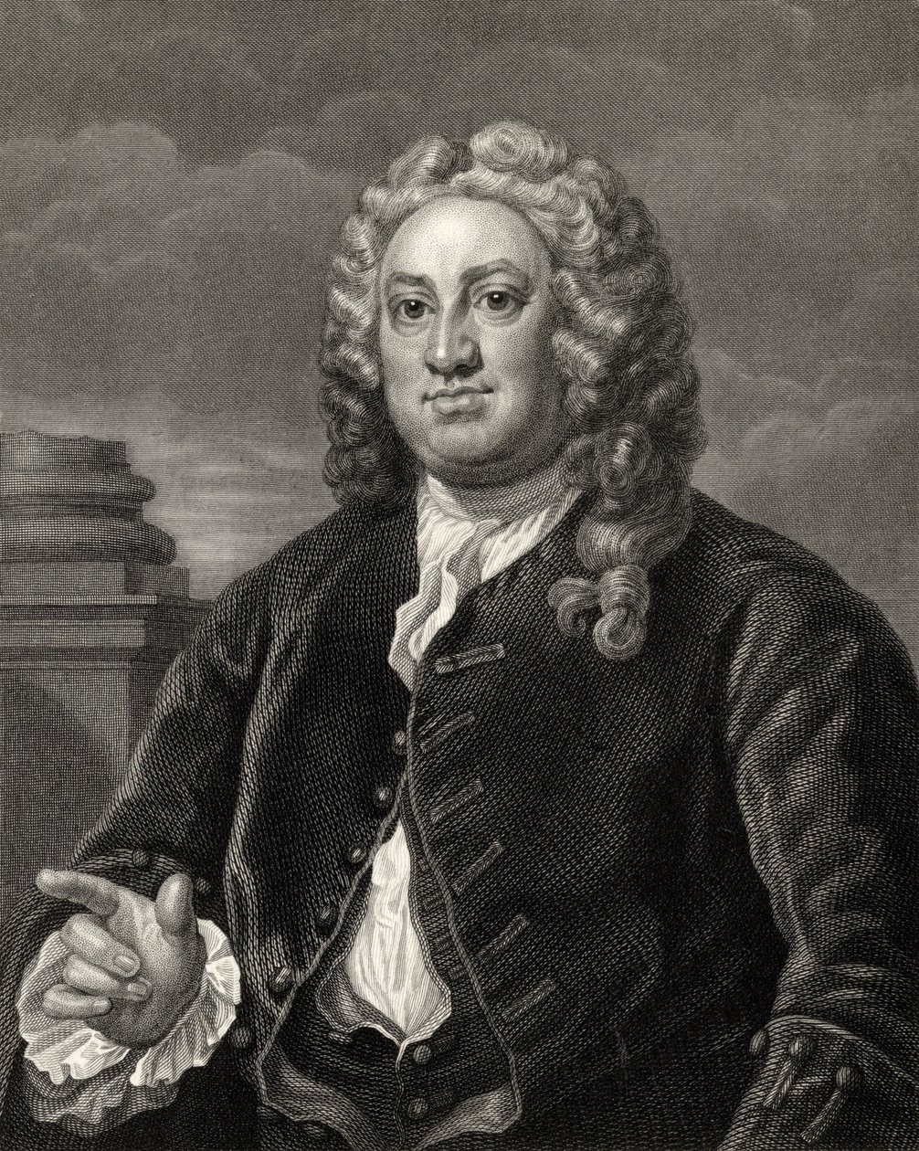 Martin Folkes, gravé par R. Hart, de 