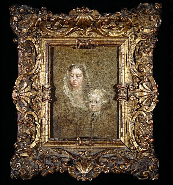 Mary Edwards Hamilton et son fils, Gerard Anne - William Hogarth