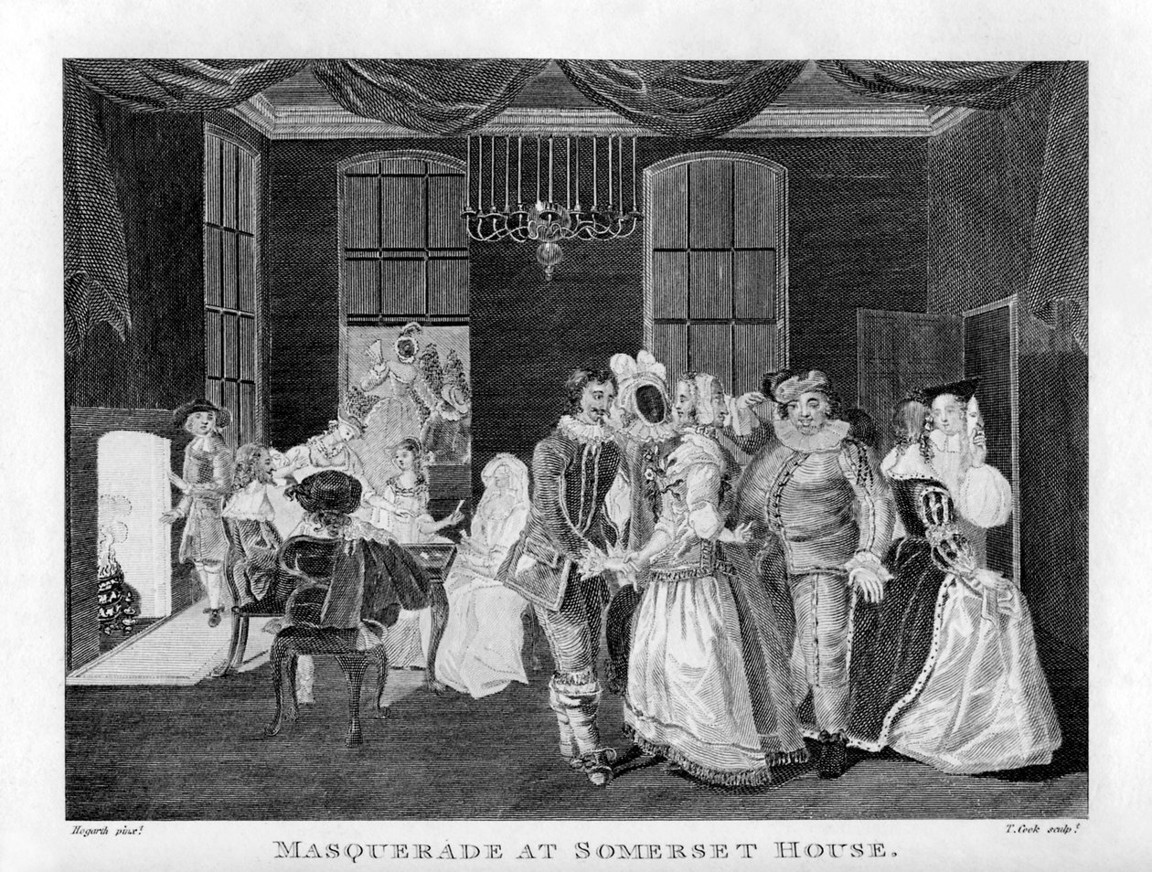 Mascarade à Somerset House - William Hogarth