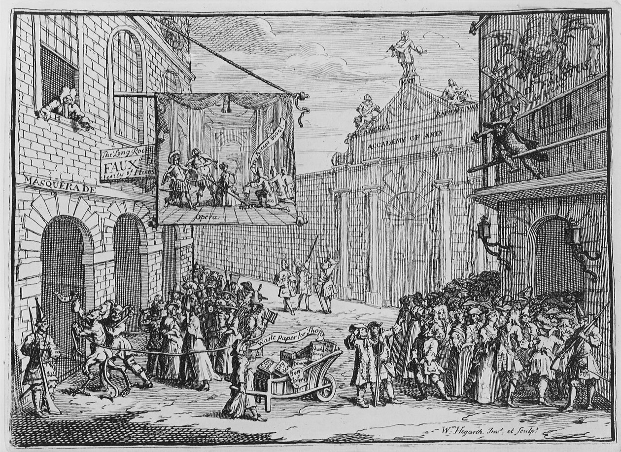 Mascarades et opéras, Burlington Gate, 1724 - William Hogarth