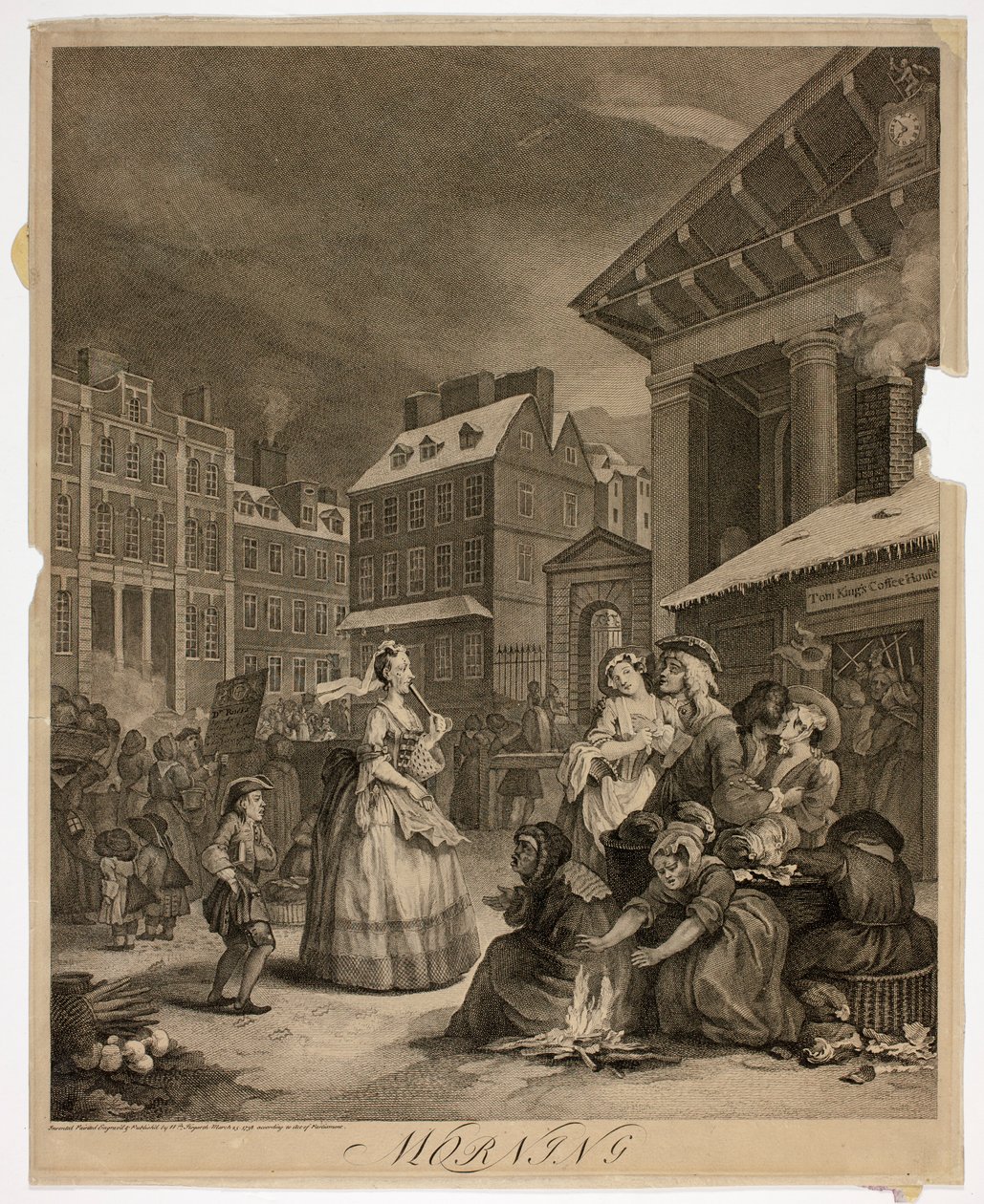 Matin, planche une de Les Quatre Moments de la Journée - William Hogarth