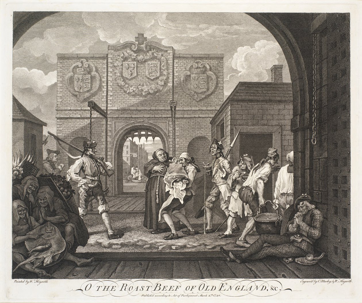 Ô le rôti de bœuf de la vieille Angleterre - William Hogarth