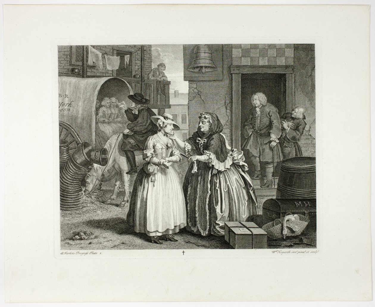 Première planche, tirée de A Harlot