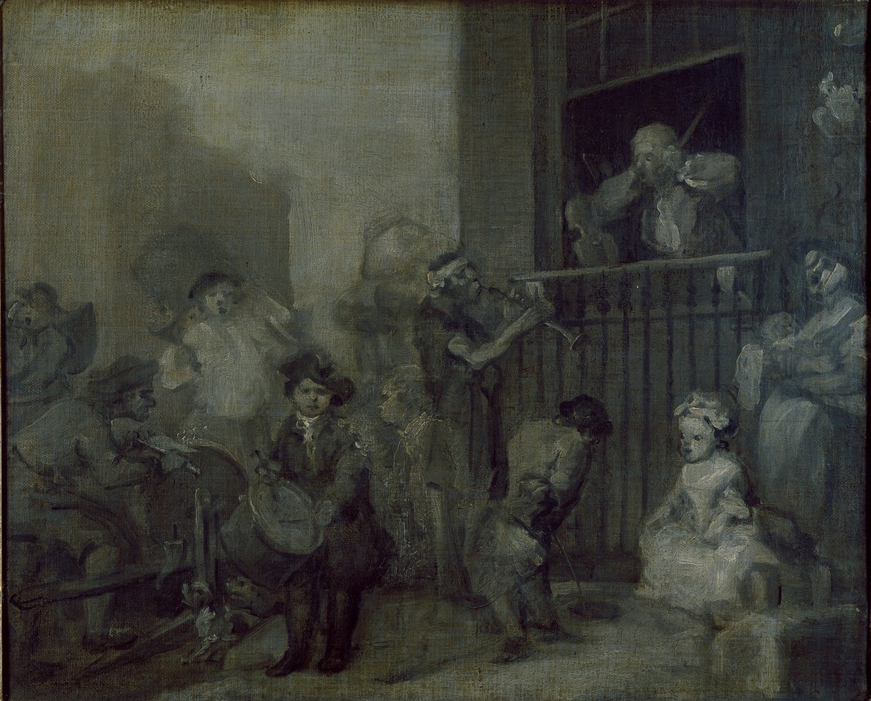 Le Musicien enragé - William Hogarth