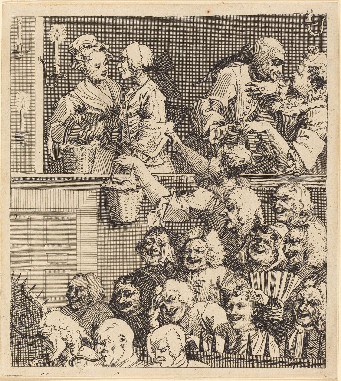 Le public rieur - William Hogarth
