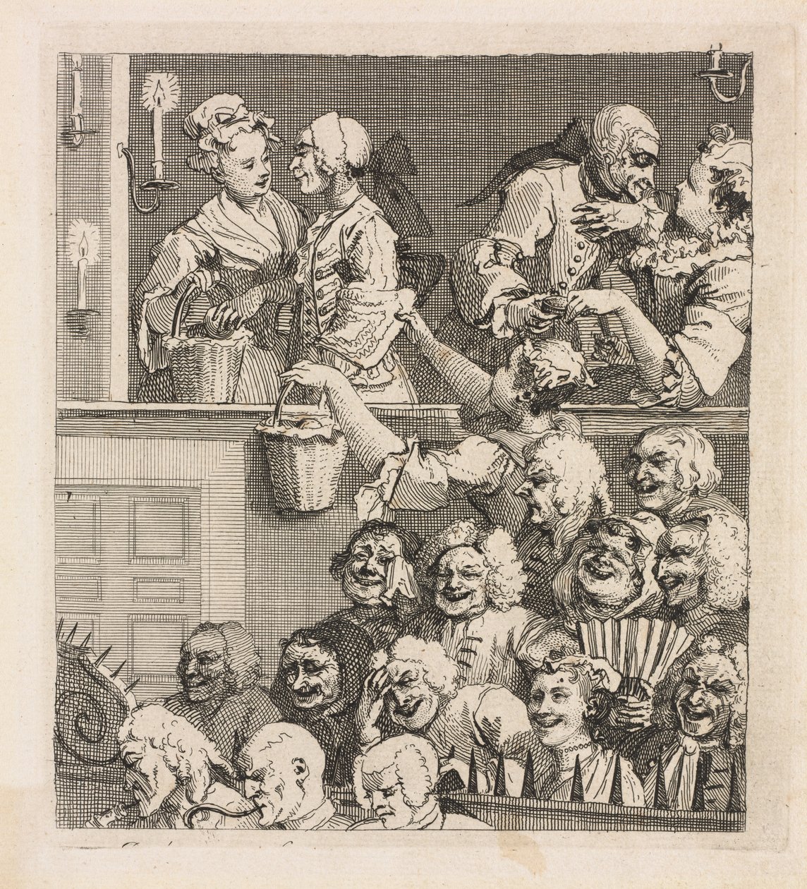 Le public rieur - William Hogarth