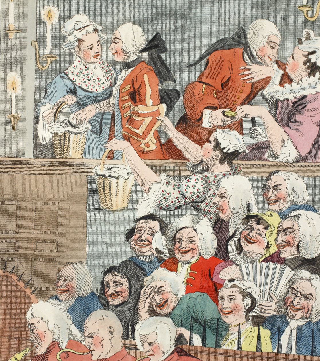 Le public rieur, illustration de 