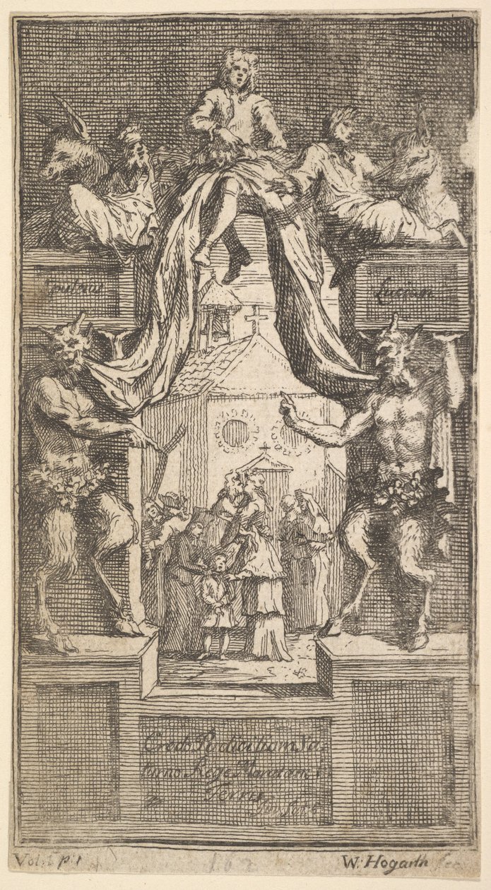 La Nouvelle Métamorphose : Frontispice, Vol.1, 1724 - William Hogarth