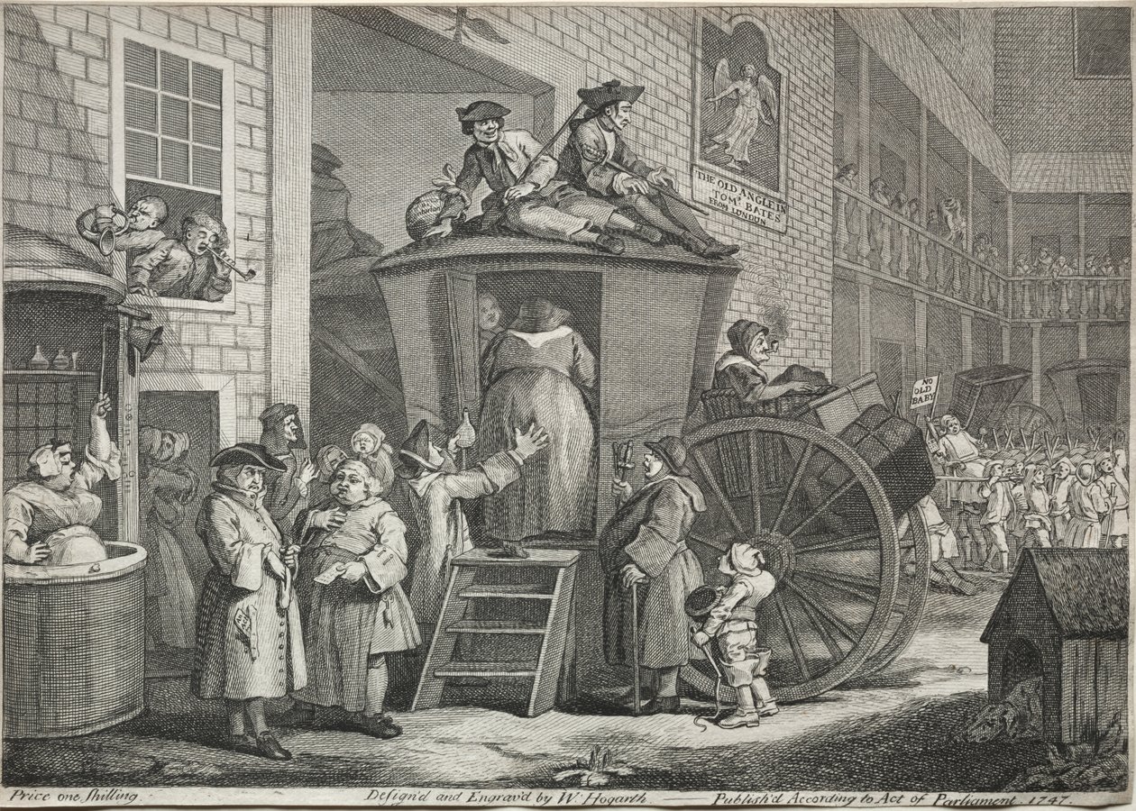 La diligence - William Hogarth