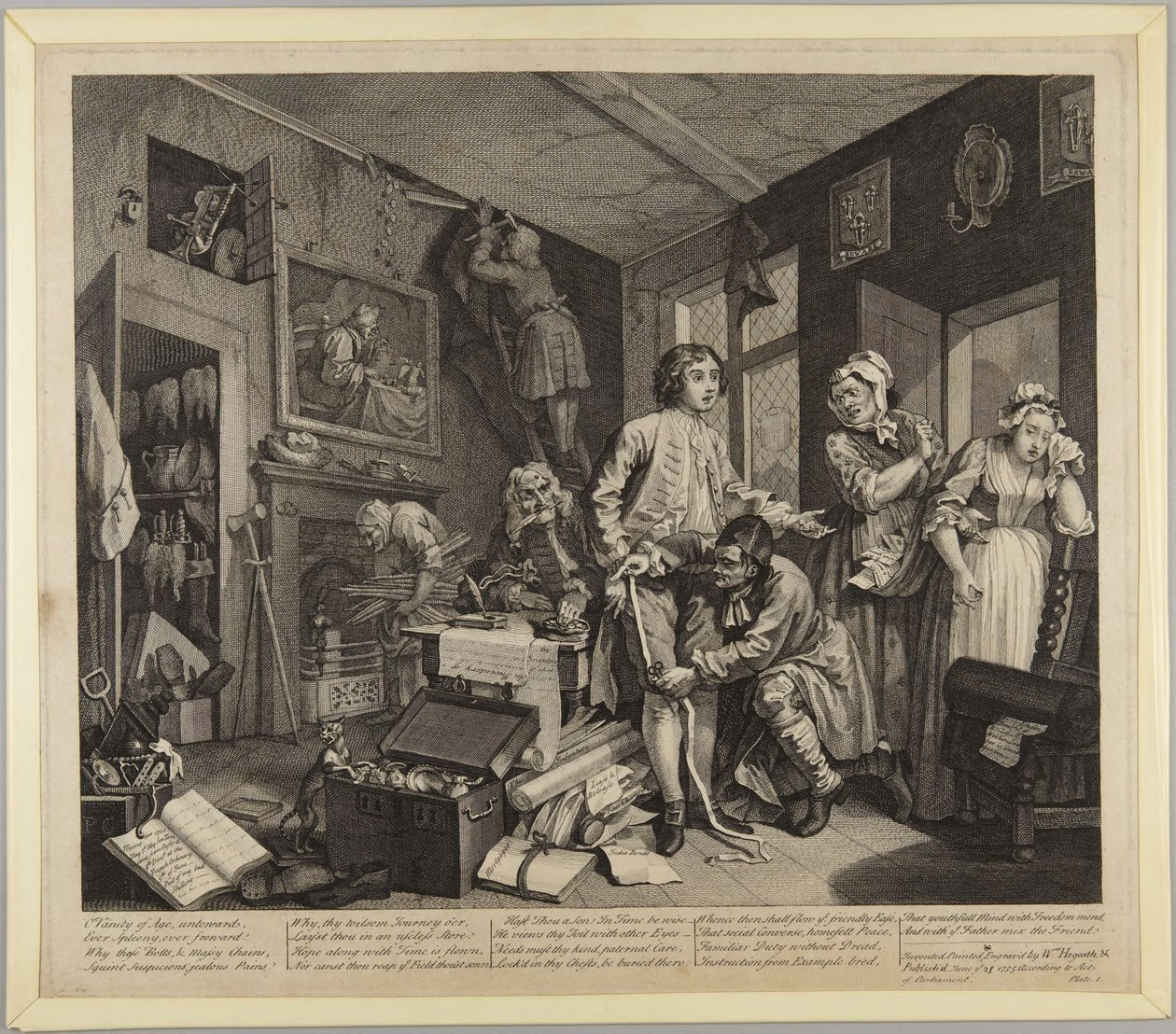 « Le jeune héritier prend possession de ses biens », planche 1 de *A Rake
