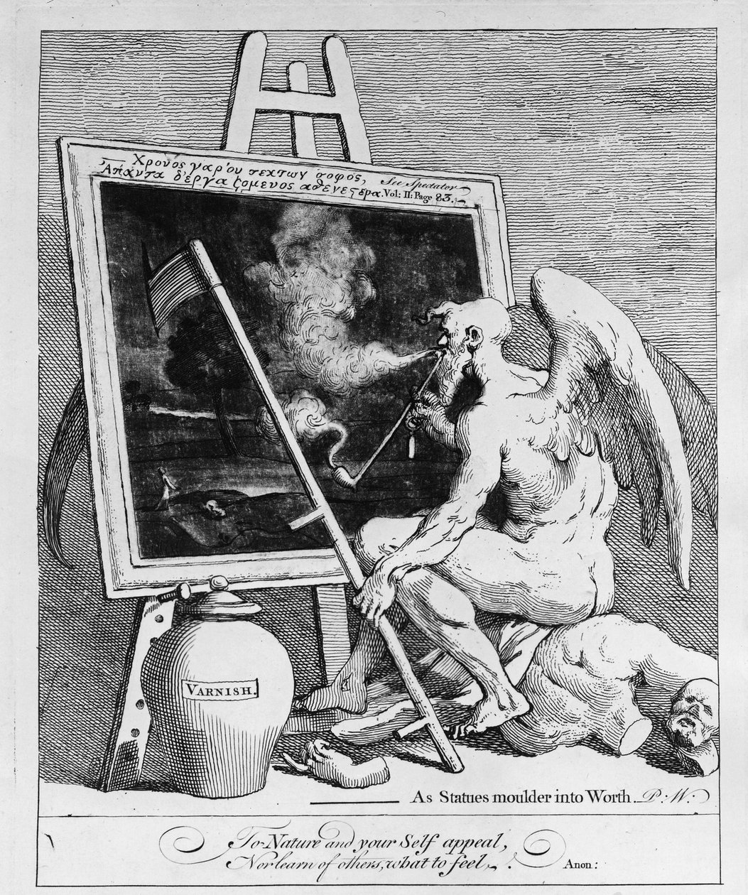 Le Temps fumant une image, 1761 - William Hogarth